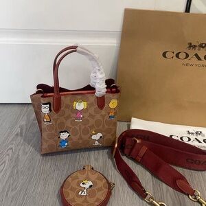 NWT Coach Brown and Red Women's Bag